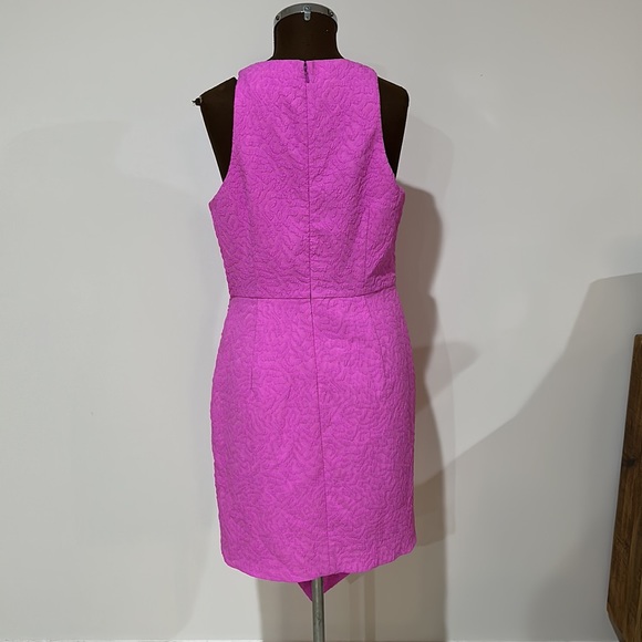 Sheike hot pink textured drape dress size 12 - Picture 5 of 8